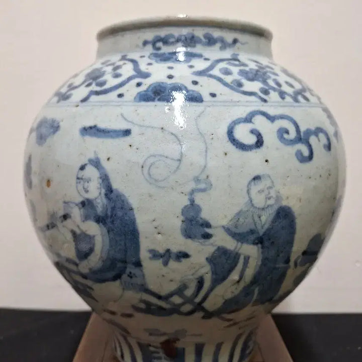 [BUNJANG] 중국 도자기, 골동품, 청화백자,고사인물문호,내부청화도 / 중국 도자기, 골동품, 청화백자,고사인물문호,내부청화도
