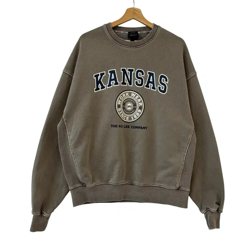 [BUNJANG] Lee KANSAS 워시드 스웨트셔츠 M 정품 / Lee KANSAS 워시드 스웨트셔츠 M 정품