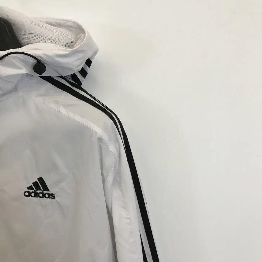 [BUNJANG] Adidas Essentials 3S Windbreaker Jacket / 아디다스 에센셜 3S 바람막이 화이트 [L]