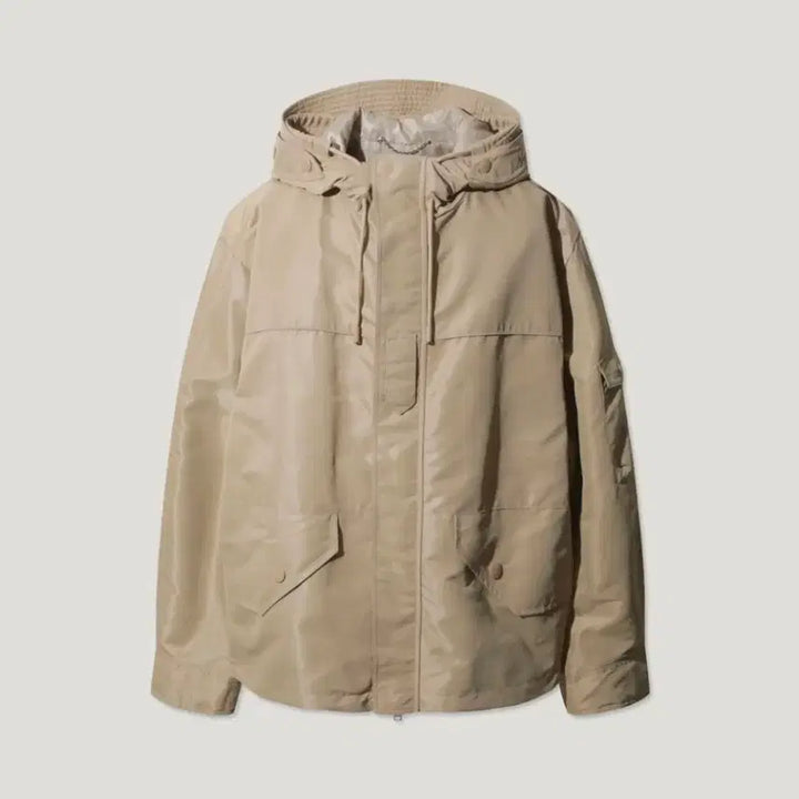 [BUNJANG] IRO 23FW 이로 나일론 후드 세미오버 자켓 L 베이지 / IRO 23FW 이로 나일론 후드 세미오버 자켓 L 베이지
