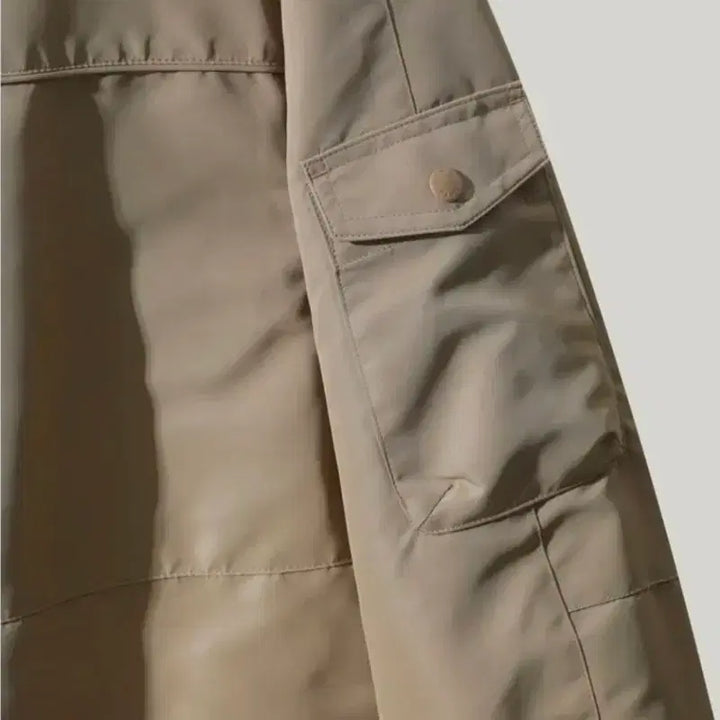 [BUNJANG] IRO 23FW 이로 나일론 후드 세미오버 자켓 L 베이지 / IRO 23FW 이로 나일론 후드 세미오버 자켓 L 베이지