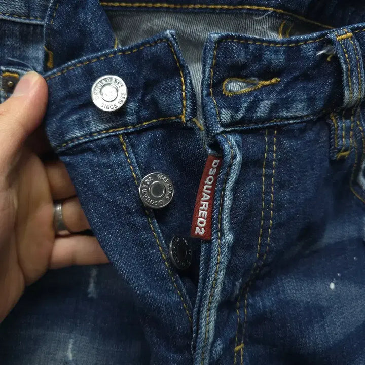 [BUNJANG] Dsquared2 Painting Wash Jeans / 디스퀘어드2 페인팅덧댐 워싱진 ( 30/46 )
