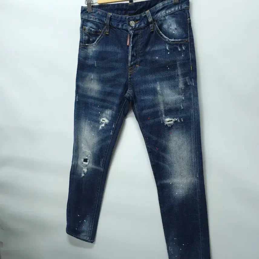 [BUNJANG] Dsquared2 Painting Wash Jeans / 디스퀘어드2 페인팅덧댐 워싱진 ( 30/46 )
