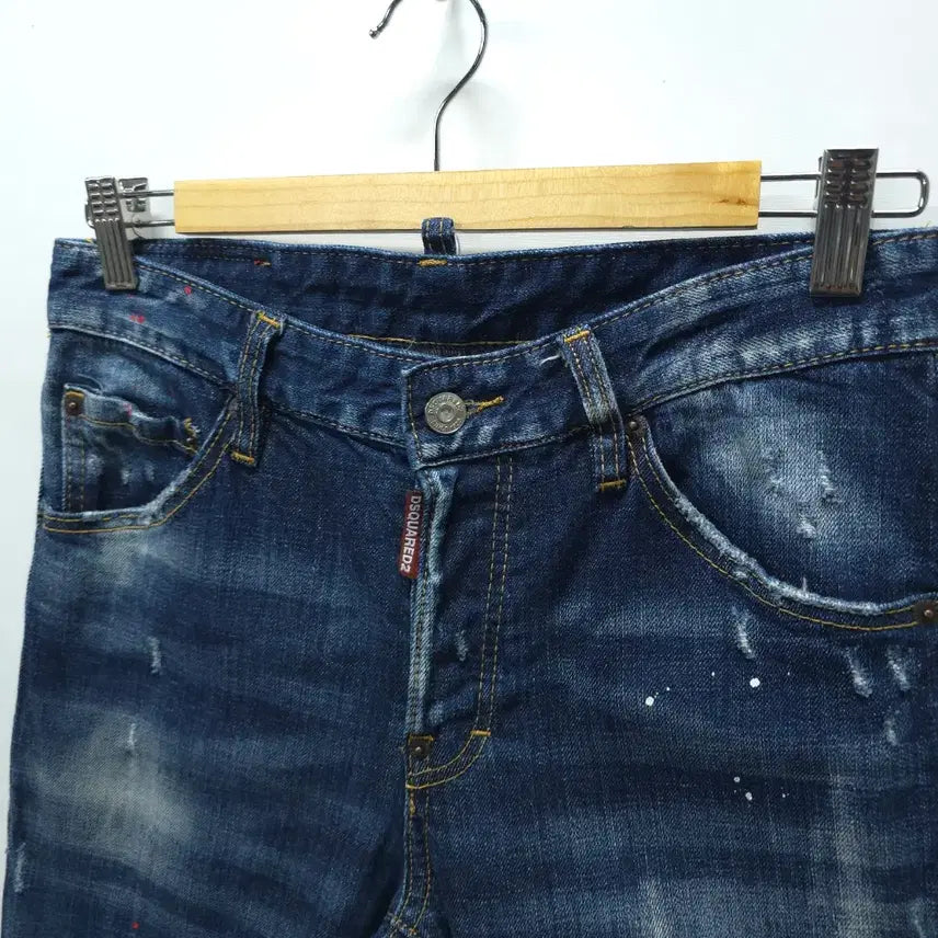 [BUNJANG] Dsquared2 Painting Wash Jeans / 디스퀘어드2 페인팅덧댐 워싱진 ( 30/46 )