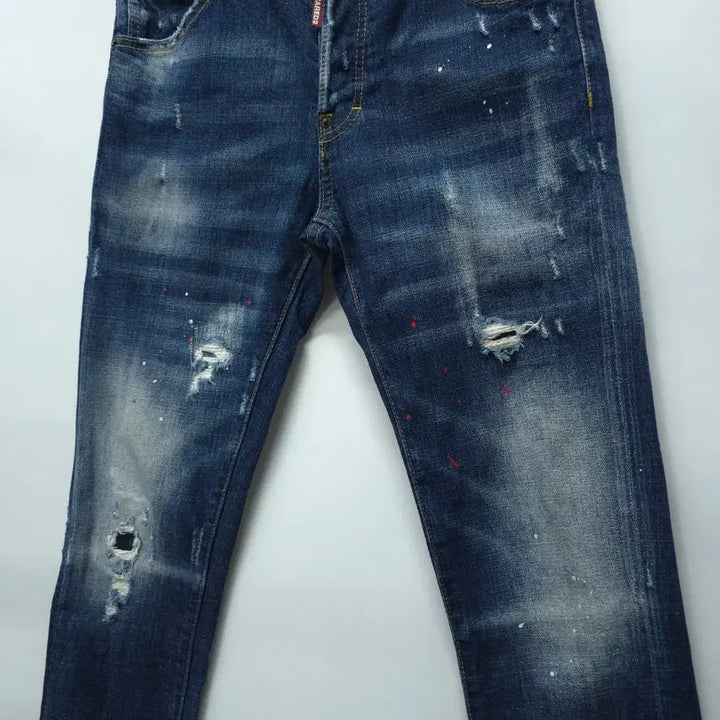 [BUNJANG] Dsquared2 Painting Wash Jeans / 디스퀘어드2 페인팅덧댐 워싱진 ( 30/46 )