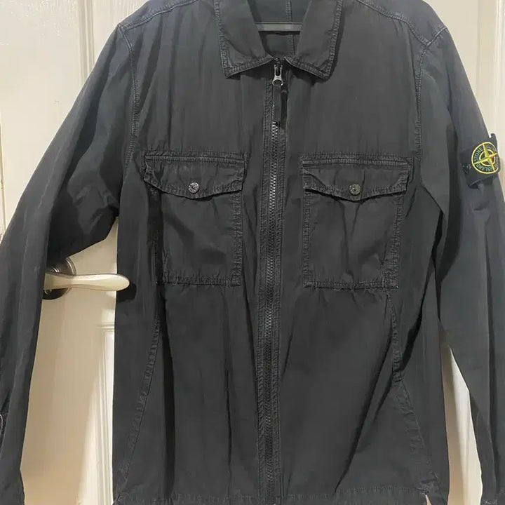 [BUNJANG] Stone Island Old Effect Overshirt Black XL / 스톤아일랜드 올드이펙트 오버셔츠 블랙 XL 100