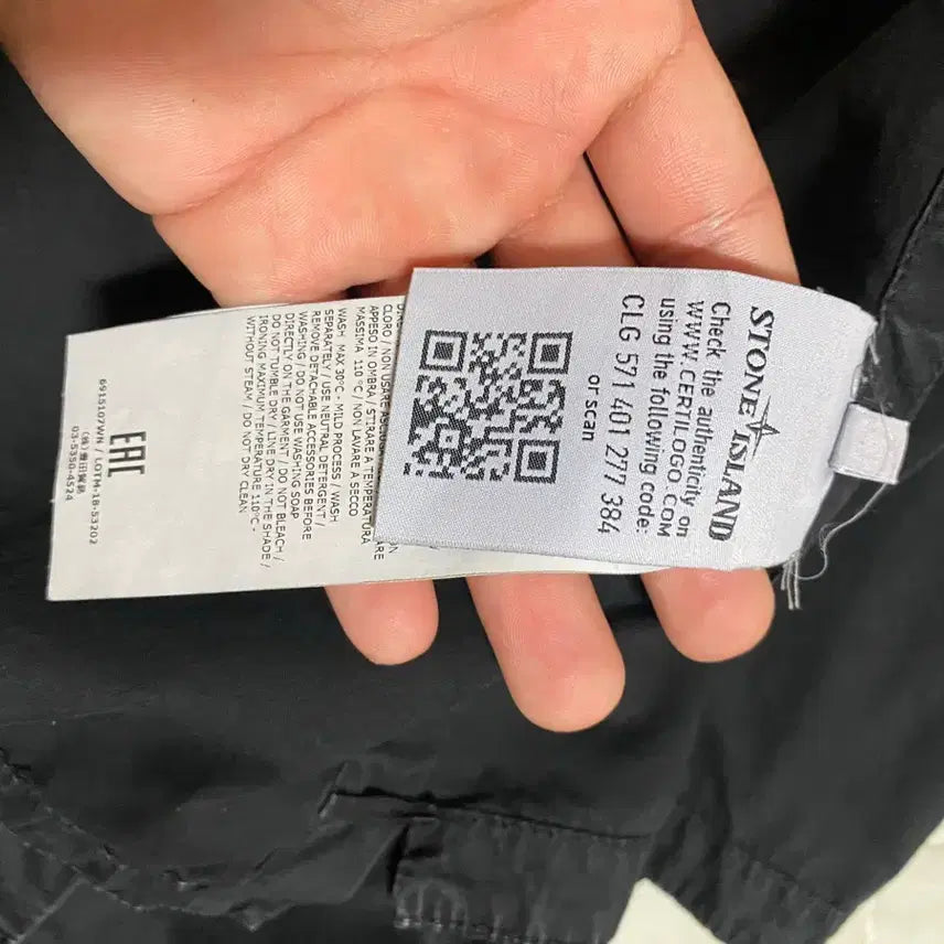 [BUNJANG] Stone Island Old Effect Overshirt Black XL / 스톤아일랜드 올드이펙트 오버셔츠 블랙 XL 100
