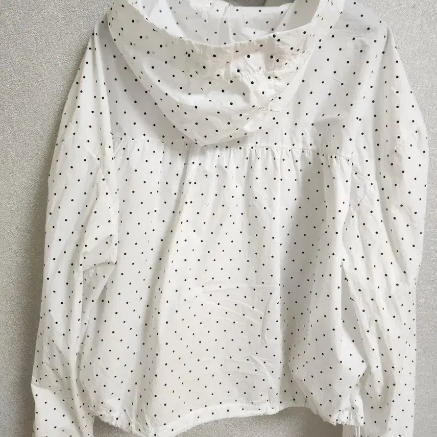 [BUNJANG] Shirring Dot Windbreaker Jacket / 셔링 도트 바람막이 점퍼