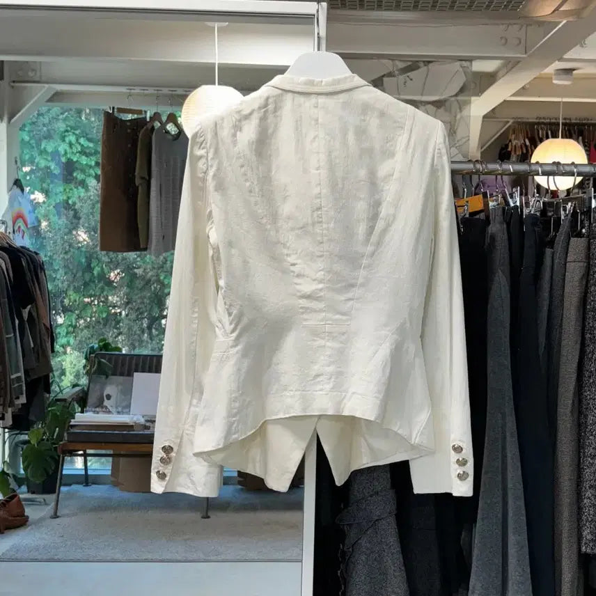 [BUNJANG] Mine Linen Napoleon Jacket / 마인 린넨 나폴레옹 자켓