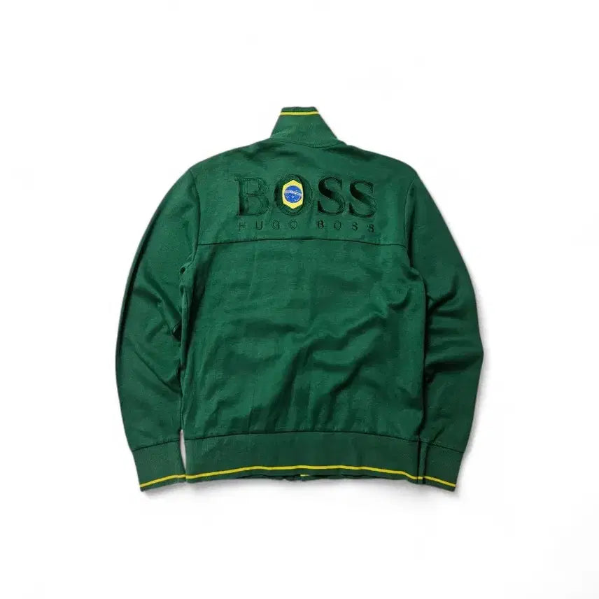 [BUNJANG] BOSS Brazil Green Jersey Jacket M / BOSS 보스 브라질 그린 져지 자켓 M