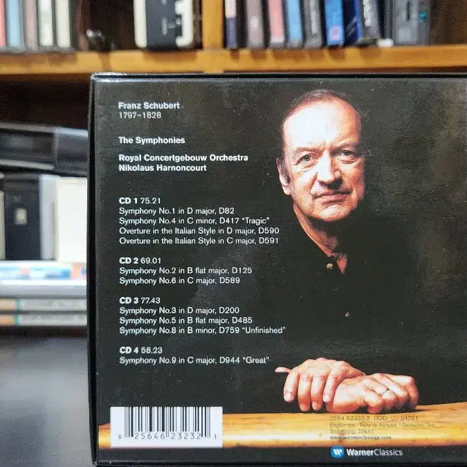 [BUNJANG] 슈베르트 교향곡 하농쿠르트 4CD Warner Classics (수입) / 슈베르트 교향곡 하농쿠르트 4CD Warner Classics (수입)