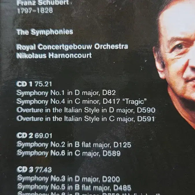 [BUNJANG] 슈베르트 교향곡 하농쿠르트 4CD Warner Classics (수입) / 슈베르트 교향곡 하농쿠르트 4CD Warner Classics (수입)