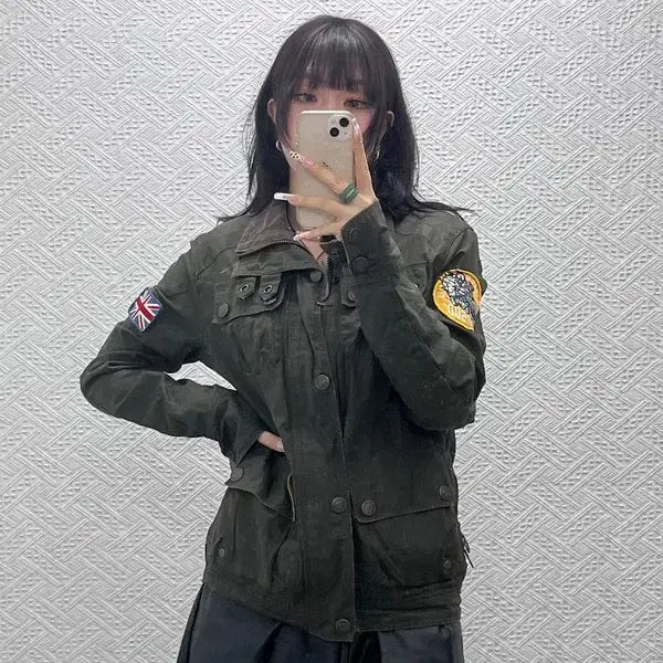[SOLD OUT] 슈퍼드라이빈티지 밀리터리 리미티드 바버 워크 자켓 95 C11052
