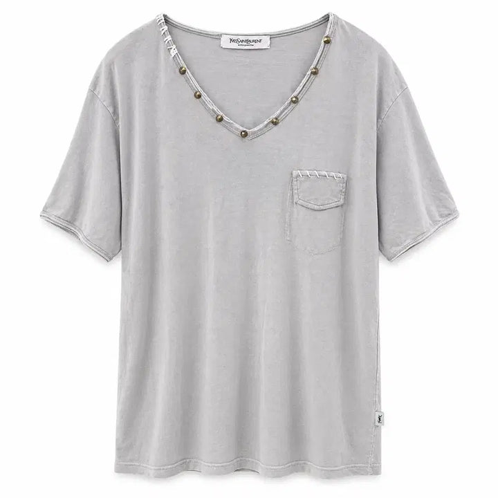 [SOLD OUT] 입생로랑 그레이 포켓 반팔 티셔츠 XL