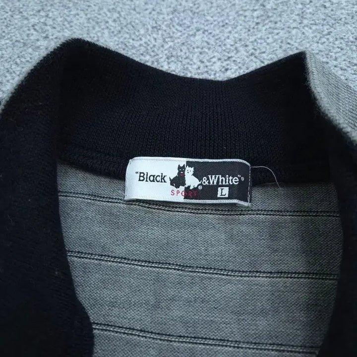 [BUNJANG] C Black and White Knit Vest / L 블랙앤화이트 니트 조끼 | C
