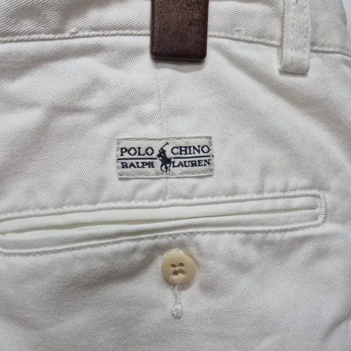 [BUNJANG] Polo Chino Half Pants White / 폴로 치노 하프팬츠 화이트