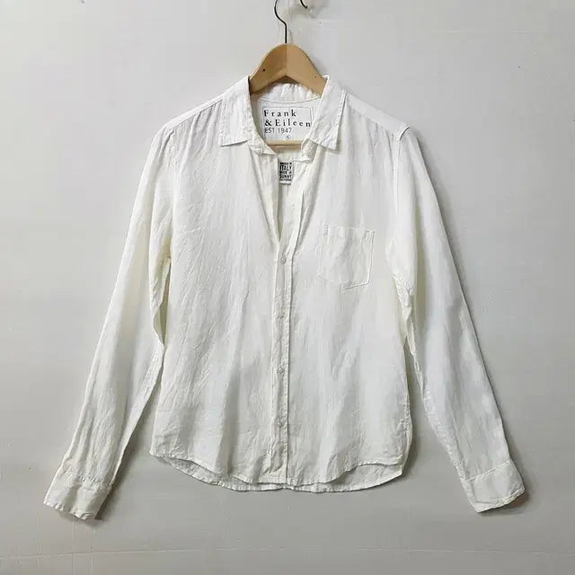 [BUNJANG] Frank &amp; Eileen Linen 100% Shirt White / 프랭크 앤 에일린 린넨 100% 셔츠 화이트