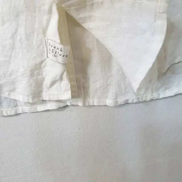 [BUNJANG] Frank &amp; Eileen Linen 100% Shirt White / 프랭크 앤 에일린 린넨 100% 셔츠 화이트
