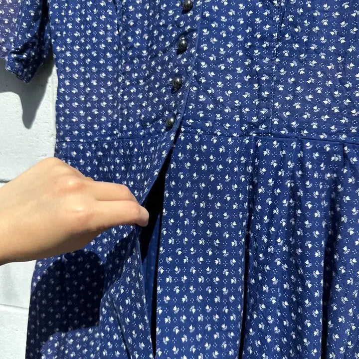 [BUNJANG] Austrian Tyrolean Floral Pattern Dress / 오스트리아 티롤 플라워 패턴 원피스