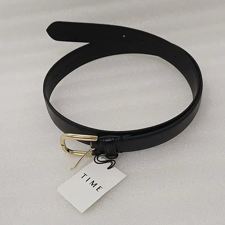 [SOLD OUT] TIME 타임 정장 캐주얼 여성 레더 가죽 벨트 블랙 새것 사랑봉봉