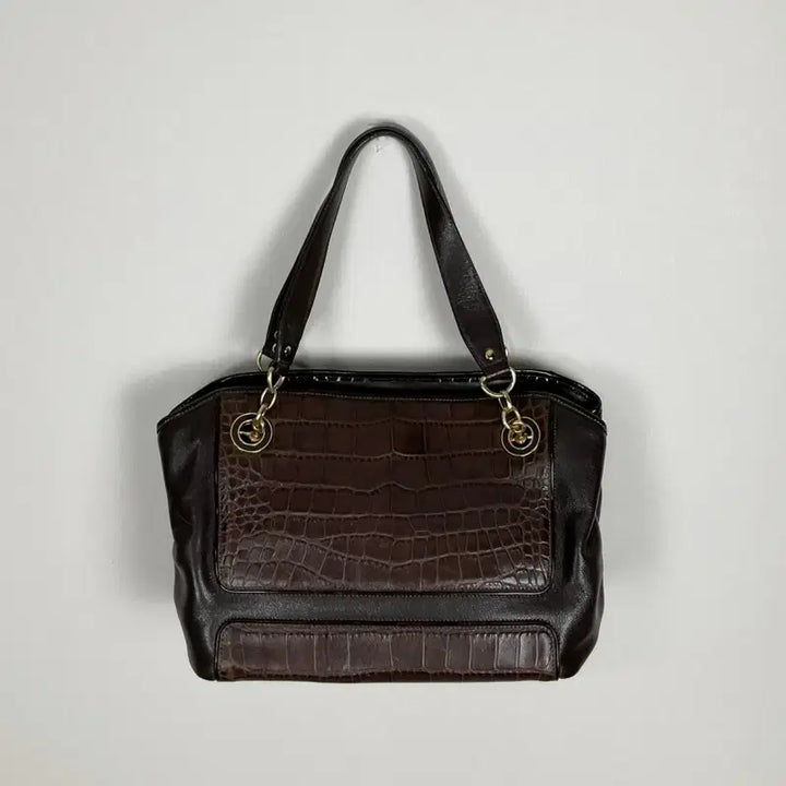 [BUNJANG] Daks Crocodile Leather Shoulder Bag / 닥스/악어 가죽 숄더백 여성 가방/라덴
