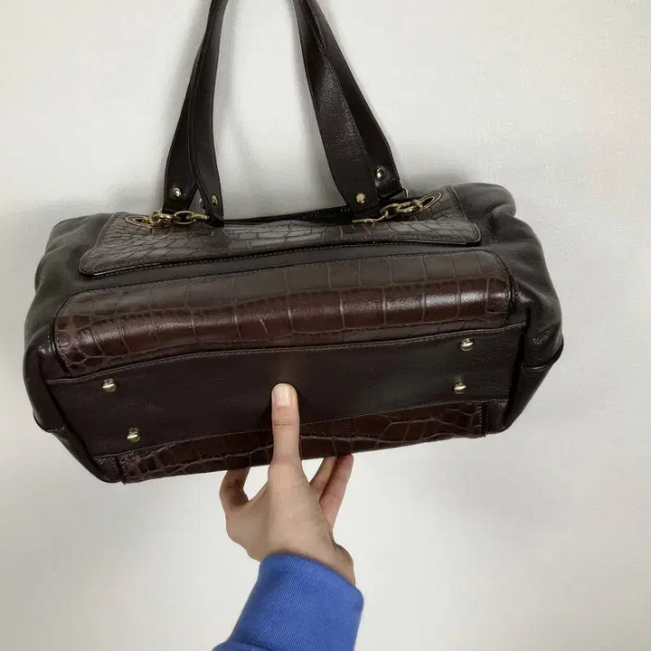 [BUNJANG] Daks Crocodile Leather Shoulder Bag / 닥스/악어 가죽 숄더백 여성 가방/라덴
