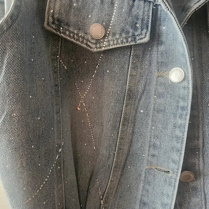[BUNJANG] Butterfly Denim Vest / 나비 데님 조끼 청베스트
