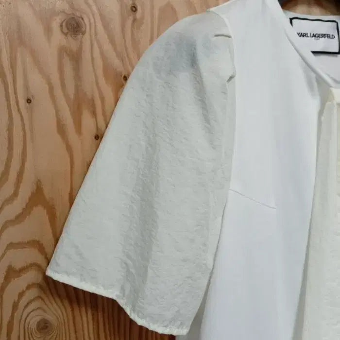 [BUNJANG] Karl Lagerfeld Ribbon Point Blouse / 칼 라거펠트 리본 포인트 브라우스