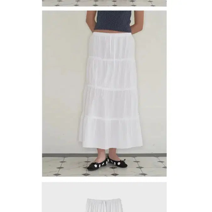 [BUNJANG] 홈바디띵즈 maxi shirring  flare skirt / 홈바디띵즈 maxi shirring  flare skirt