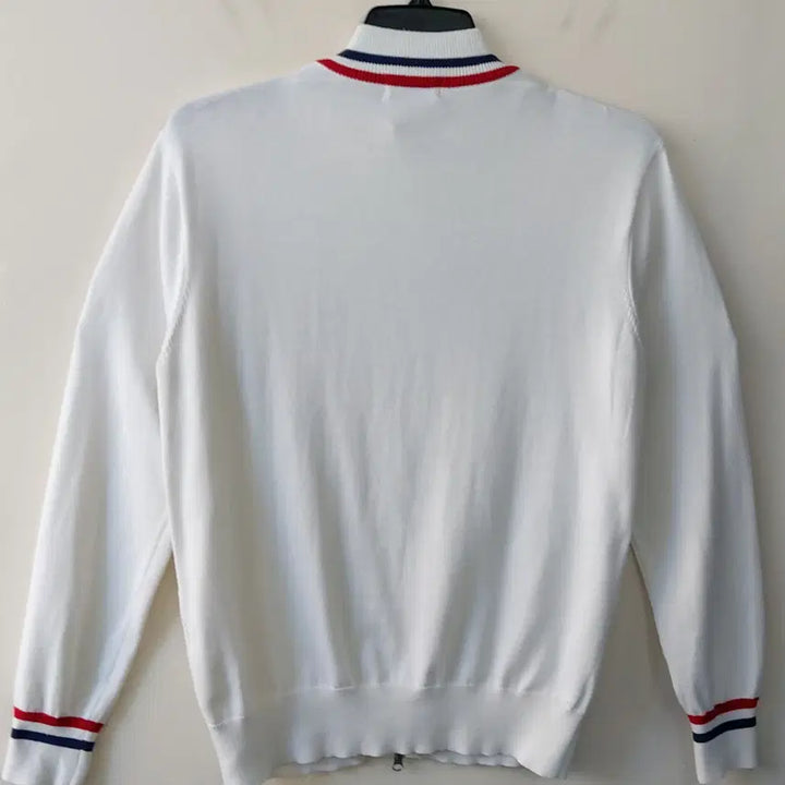 [BUNJANG] Titleist Diamond Full-Zip Sweater / 타이틀리스트 L 폴리-코튼 혼방 다이아몬드 풀집 스웨터. WH. +B.