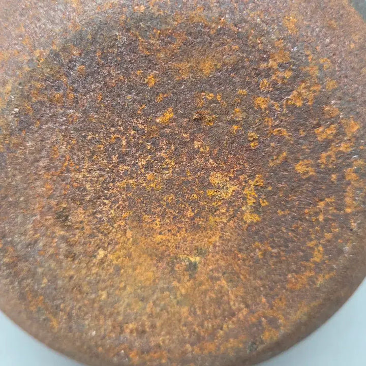 [BUNJANG] Antique 100-Year-Old Iron Teapot / 민속품 100년 전후 무쇠 원형 돌기문 철병 주전자