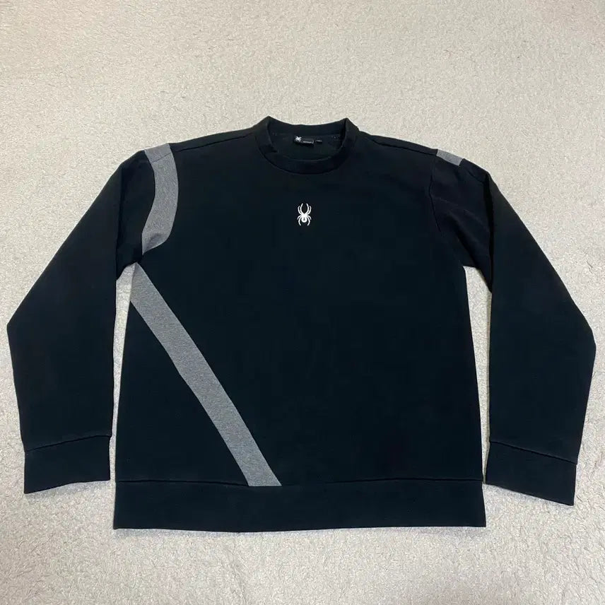 [BUNJANG] Spider Black Sweatshirt L / 스파이더 블랙 맨투맨 티셔츠 기모 L 100