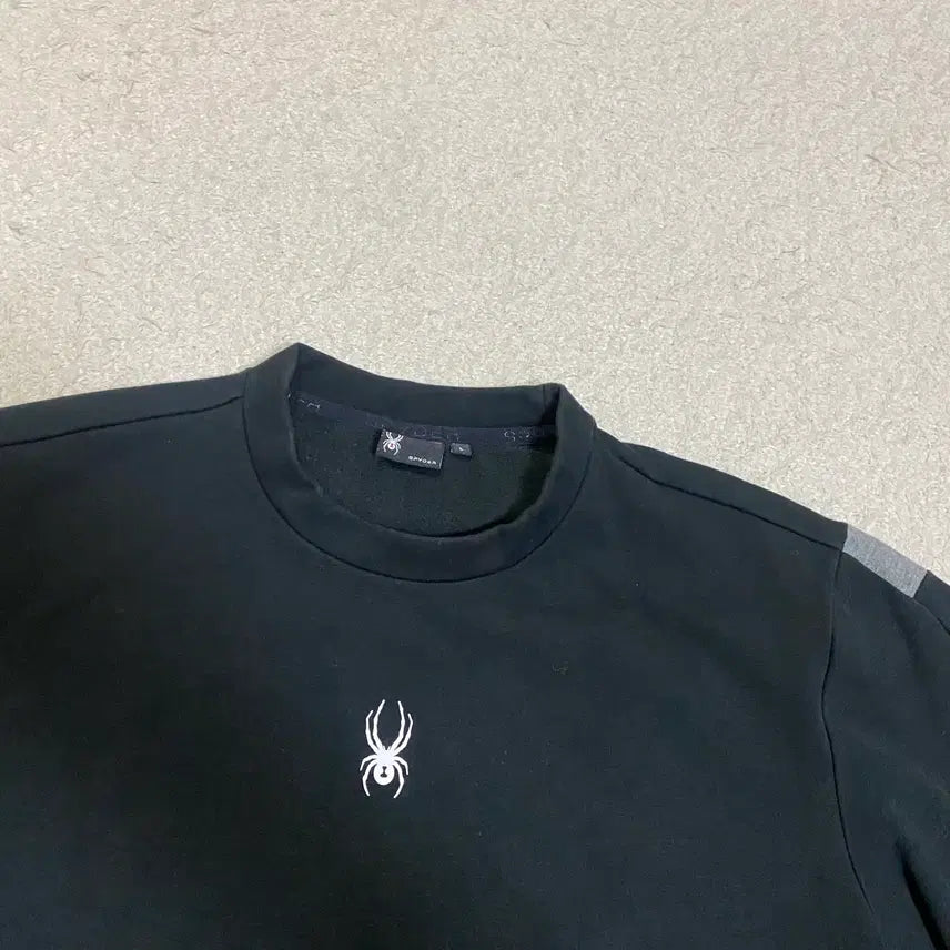 [BUNJANG] Spider Black Sweatshirt L / 스파이더 블랙 맨투맨 티셔츠 기모 L 100