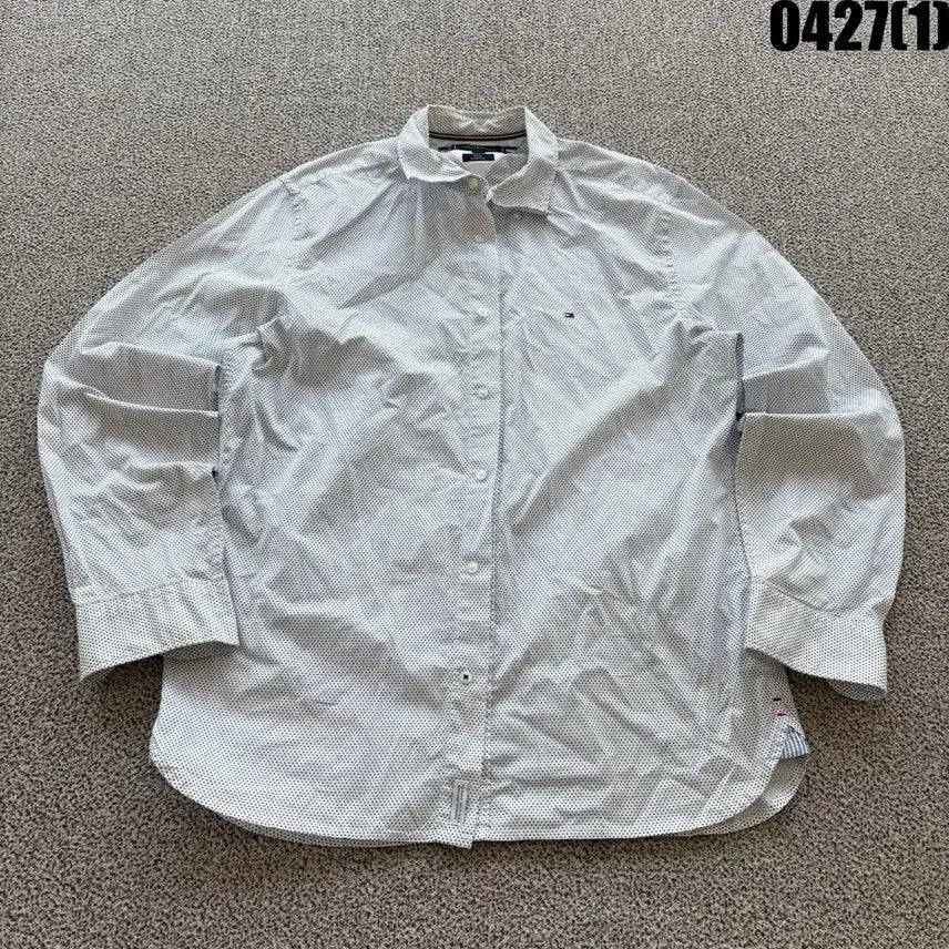 [BUNJANG] Tommy Hilfiger Dot Long Sleeve Shirt / 타미힐피거 도트 긴팔 셔츠 L