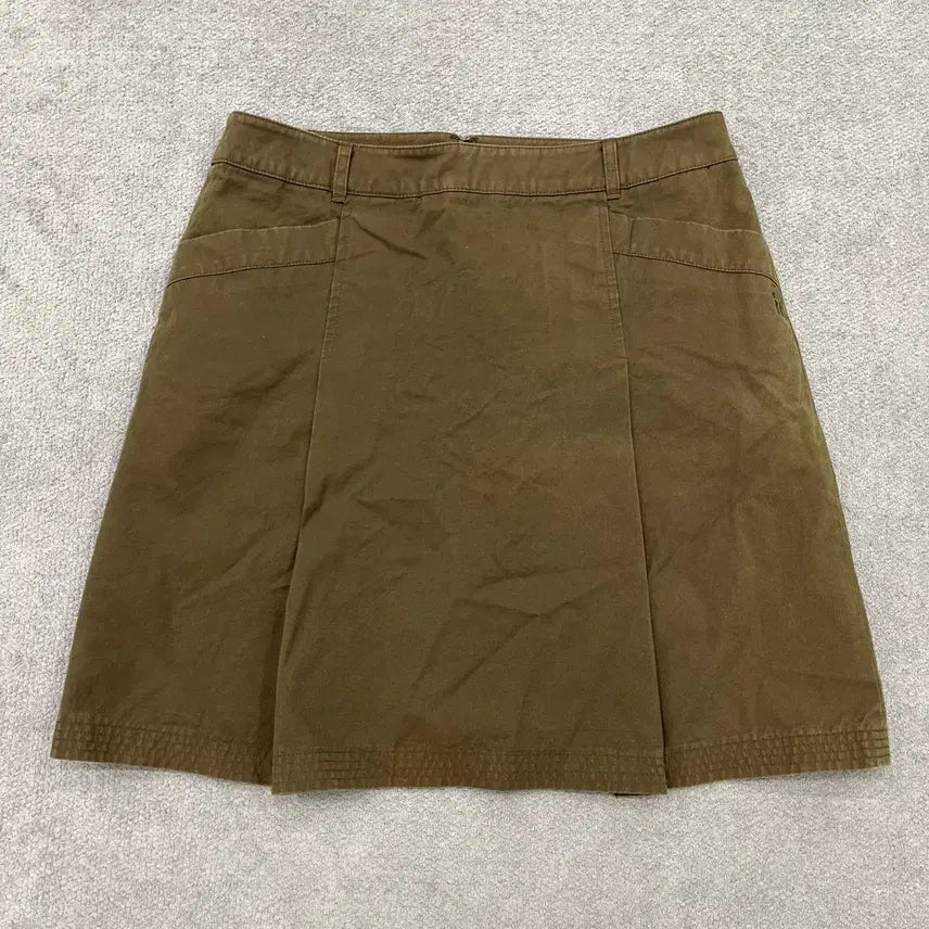 [BUNJANG] Hazzys Cotton Khaki Skirt / M 해지스 코튼 카키 스커트