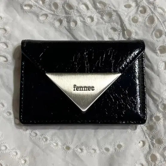 [BUNJANG] Fennec Triangle Accordion Card Wallet - Black / Fennec 트라이앵글 아코디언 카드지갑 블랙