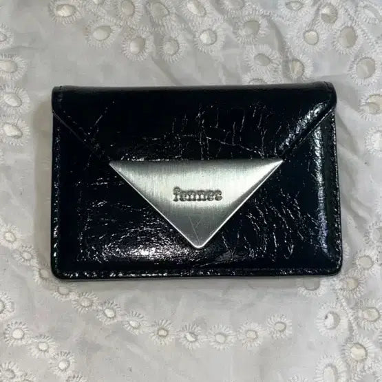 [BUNJANG] Fennec Triangle Accordion Card Wallet - Black / Fennec 트라이앵글 아코디언 카드지갑 블랙