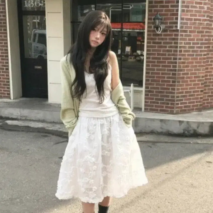 [BUNJANG] 모디무드 말차롱 데일리 하프 가디건(민트) / 모디무드 말차롱 데일리 하프 가디건(민트)
