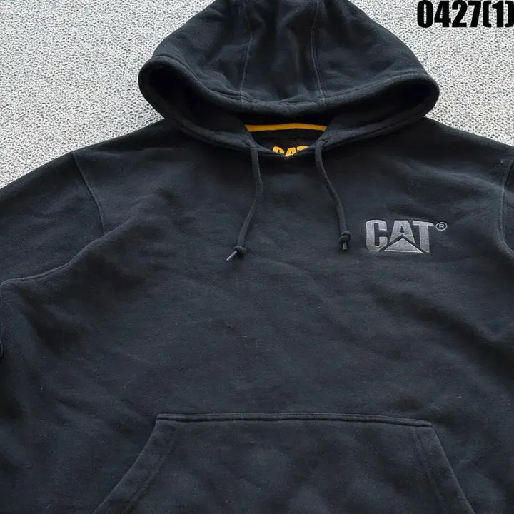 [BUNJANG] CAT 블랙 후드티 M / CAT 블랙 후드티 M