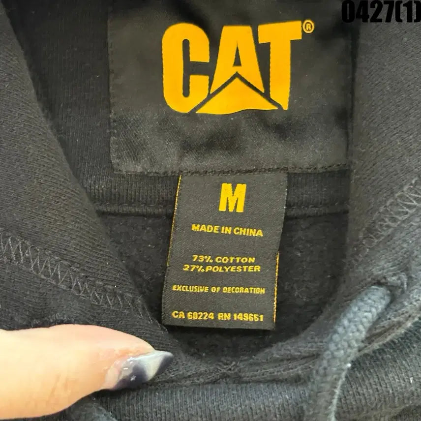 [BUNJANG] CAT 블랙 후드티 M / CAT 블랙 후드티 M