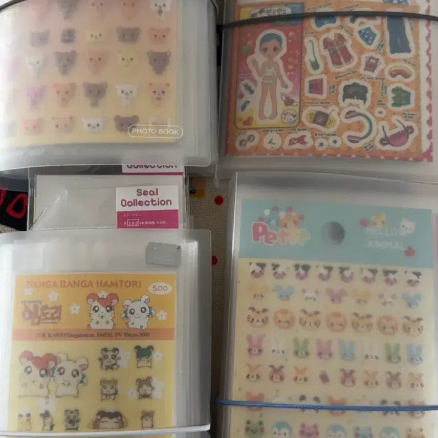 [BUNJANG] Korean Vintage Stickers Bundle with Binder / 한국 고전 스티커 + 비고전 스티커 바인더 일괄 대량 양도