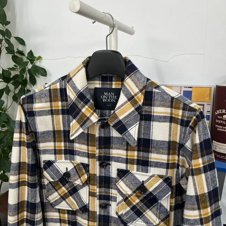 [BUNJANG] Man on the Boon Checkered Shirt Jacket M / 맨온더분 체크 셔츠 자켓 M