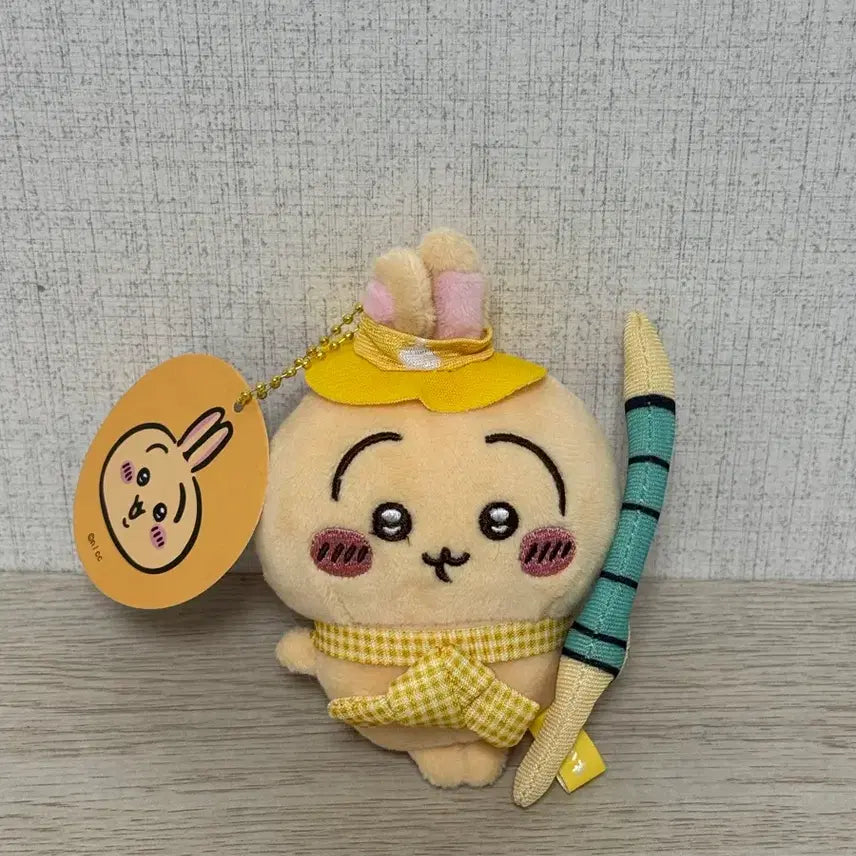 [BUNJANG] Monchhichi Picnic Usagi Charm - New Product / 먼작귀 피크닉 우사기 키링 새상품