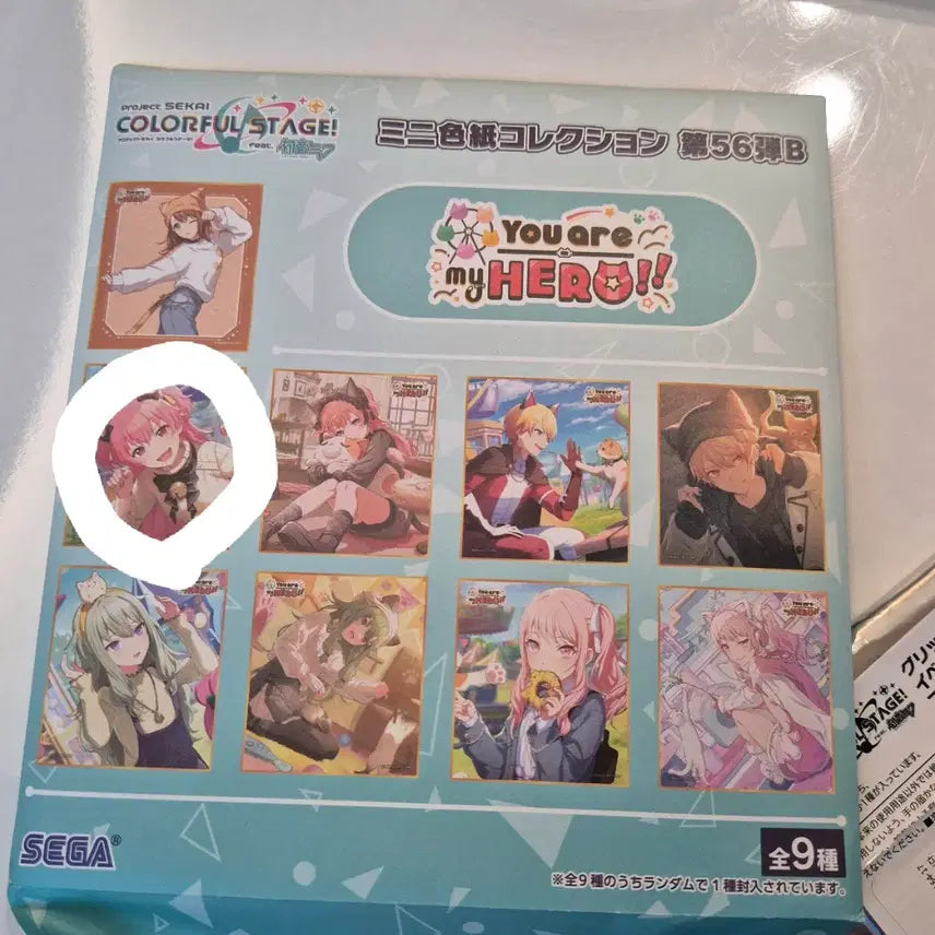 [BUNJANG] Project Sekai Cardboard Standee &amp; Can Badge Set / 프세카 색지 캔뱃지 팝니다