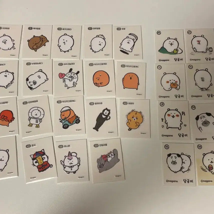 [BUNJANG] Damgom Retro Sticker CU TtibuSeal Bundle Set / 담곰이 농담곰 레트로 스티커 씨유 CU 띠부씰 일괄
