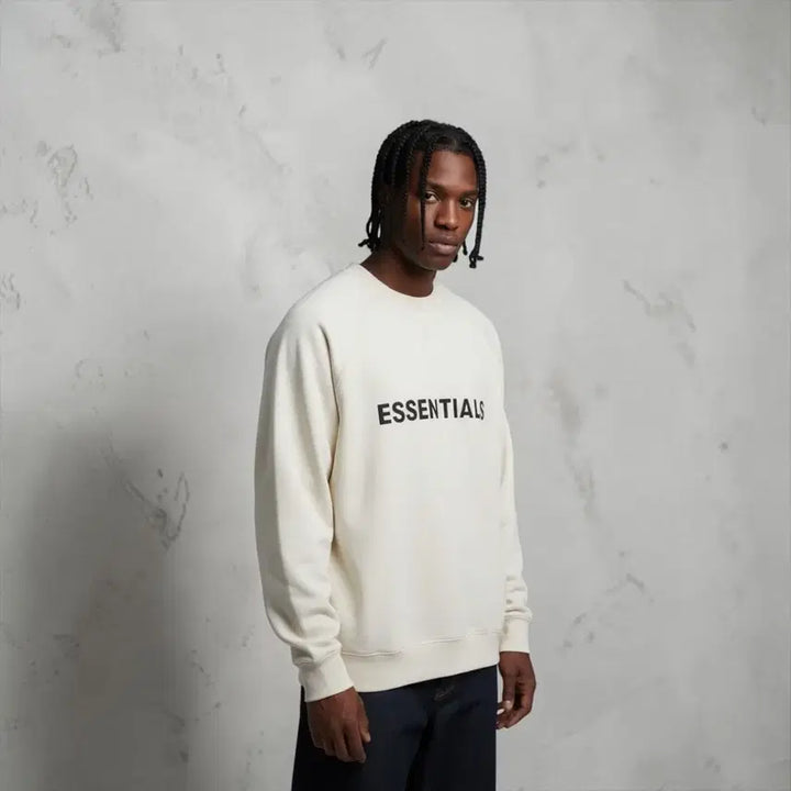 [BUNJANG] Fear of God Essentials Front Logo Sweatshirt (L) / L/ 피어오브갓 에센셜 프론트 로고 맨투맨