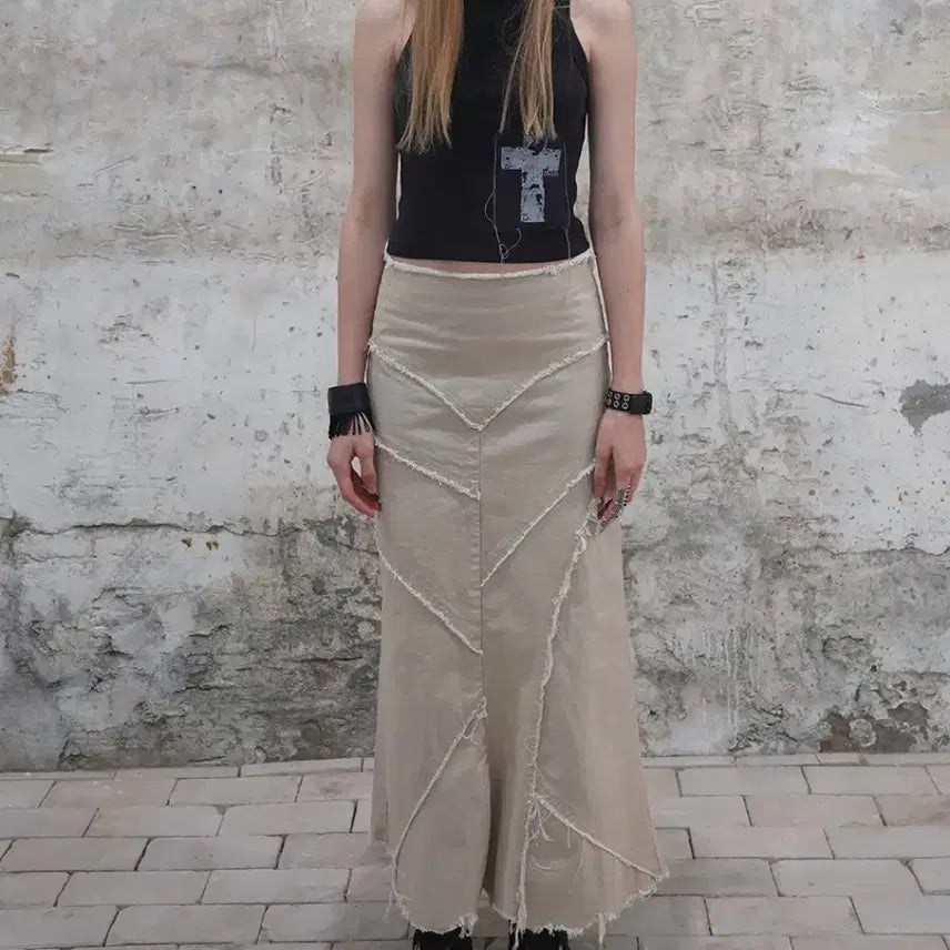 [BUNJANG] Dared Long Skirt / 데어드 dared 롱스커트