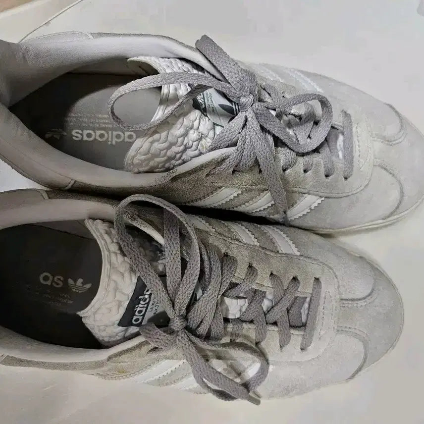 [BUNJANG] Adidas Gazelle Bold Suede Sneakers Grey / 정품) 아디다스 가젤 볼드 스웨이드 운동화 그레이