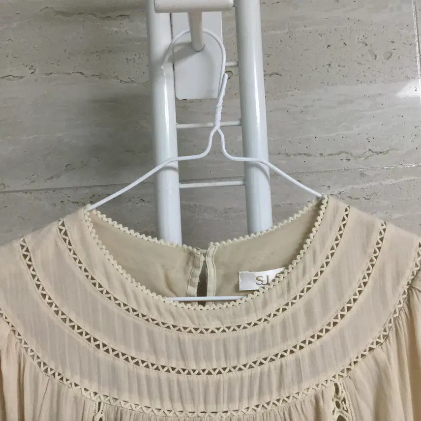 [BUNJANG] SJSJ Shirring Blouse / 한섬 SJSJ 에스제이 셔링 블라우스 55