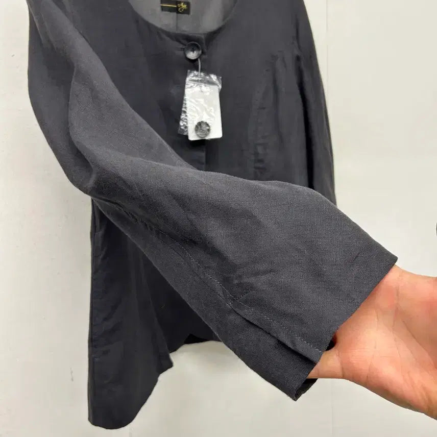 [BUNJANG] Aga Round Neck Linen Jacket / Aga 라운드넥 린넨 자켓